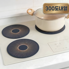 캐럿몰 300도내열 프리미엄 인덕션 보호매트, 네이비, 3개