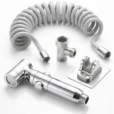 디노브 욕실 스프레이건 3m 코일호스, 그레이, 1개