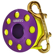 AQUATEC鋁合金捲線器 WR-09 潛水用 台灣製, 紫色