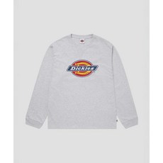 디키즈 남녀공용 긴소매 티셔츠 트리 로고 롱슬리브 White DIKU252LRTL002WM