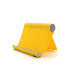 휴대용 데스크탑 홀더 접이식 Moblie 전화 스탠드 iPad iPhone Xiaomi 삼성 태블릿 브래킷 조정 가능한, 02 Yellow