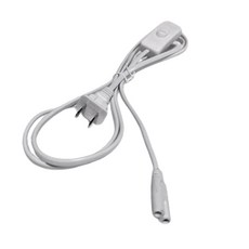 T5串接線 電源線 開關 插頭 180公分 T5層板燈插頭 2孔 3孔 線頭 電源開關線 1.8米 八字頭, 1個