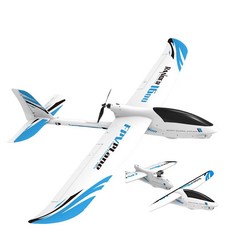 1.6m 글라이더 브러시리스 RC 항공기 75707 원격제어 무동력 글라이더 입문용 비행기 초보자, 하늘색 KIT 하늘색 버전, 1개