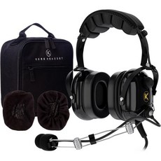 파일럿 헤드셋 가방과 100 면 이어 천 커버가 있는 P1 일반 항공 헤드셋