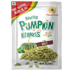 플라워푸드 구운 호박씨 소금맛 소포장 견과, 10개, 25g