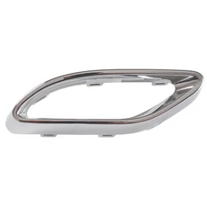 메르세데스-벤츠 A B C E GLC CLS-클래스 W117 W205 W238 W253용 글로스 블랙 배기 팁 커버 트림 교체품, 04 Silver Left