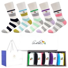 아놀드파마 여성 캐주얼양말 비비드중목 5족선물세트 SL019 3116111