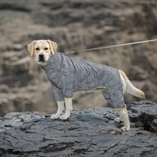 good 犬防水反光衝鋒衣戶外寵物四腳薄款狗狗雨衣, 1個, XL 背長35cm