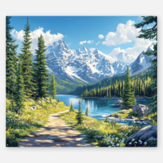 노아갤러리 인테리어 가리개천 대형 패브릭 포스터, 15.숲속의 쉼터