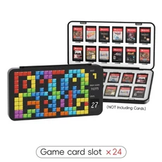 스위치/스위치 OLED 카트리지 보관함 칩 홀더 커버용 24 in 1 게임 카드 케이스, 04 pattern 04