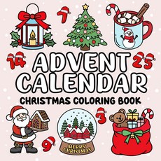 Majosta Advent Calendar Christmas Coloring Book: 50 Bold and Easy Holiday Designs | Cute Cozy Illu, Majosta Advent Calendar Christ