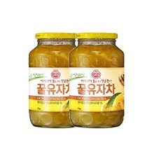 오뚜기 꿀유자차, 1kg, 2개