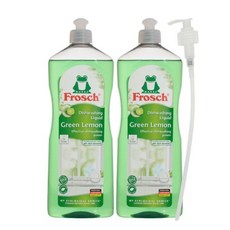 프로쉬 그린레몬 주방세제 1L x 2개 + 전용 펌프 1개