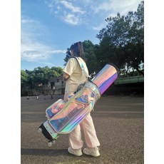高爾夫球航空球包 海關鎖 防雨罩 軟帽, 如圖所示