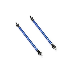 2Pcs 200mm 유니버설 조정 가능한 자동차 레이싱 전면 후면 범퍼 립 Splitter 터로드 스트럿 타이 바 지원, 05 Blue 200mm