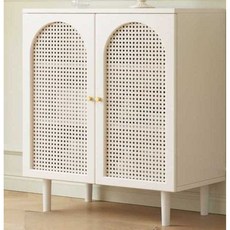 홈카페장 주방 서랍장 접시 수납장 선반장 키친장 80cm, 라탄 120cm A형 사이드보드