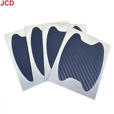 호환 4 개 차량 스타일링 몰딩 스티커 차량 도어 스티커 탄소 섬유 흠집 방지 커버 자동 핸들 보호 필름 부, 03 Blue