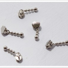 자투리 지퍼머리4호 손오공10개set 실버, 1개