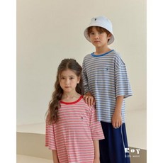 26여름 데일리 아동복 로이키즈 토이 플레이 단가라 반팔 티셔츠