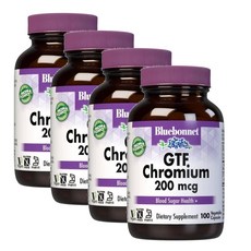 블루보넷 GTF 크롬 200mcg 캡슐 Bluebonnet GTF-Chromium, 4개, 100정