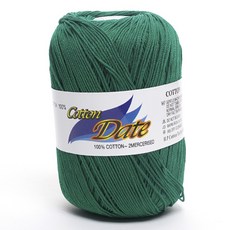 삼남뜨개실 코튼데이트 75g 10+1 실켓면사 의류실 소품실, 27 딥그린 553, 1개