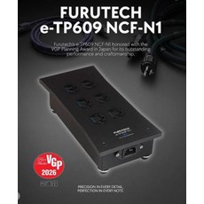 FURUTECH e-TP609 NCF-N1音響電源分配器 提升音質 降低雜訊 享受純淨音樂體驗, 黑色, e-TP609 NCF-N1