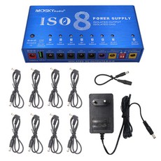 MOSKY ISO8 POWER 독립접지 모스키 일렉기타 이펙터 전원 페달 파워서플라이, 1개