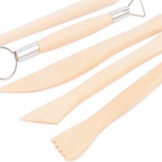 올리버샵 나무 지점토칼 세트 지점토도구