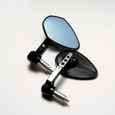 LamroN CNC 端子後照鏡 多邊形 防眩光藍鏡 鋁合金切削, 1個