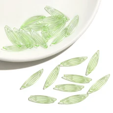 내추럴 리프 아크릴 구슬 50개｜포레스트 스타일 액세서리 DIY 세트 목걸이 팔찌, 06LGN, 50pcs
