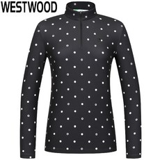 웨스트우드 WESTWOOD 우먼 도트 프린트 집업 티셔츠 (여자 가을 티) O3/306