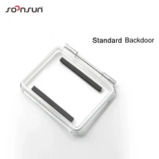 SOONSUN GoPro Hero 3+ 4용 백도어 케이스 커버 표준 방수 보호 하우징 교체 Go 액세서리, 1개, 02 Standard Backdoor