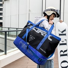 스키 장비 백팩 헬멧 부츠 수납 더플가방, 1개, 블루