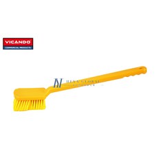 VICANDO 長柄手刷 背部清潔神器 柔軟刷毛 人體工學設計 沐浴按摩兩用, 1個