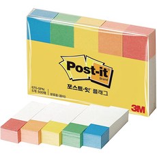 3M 포스트잇 플래그 분류용 종이 / 670-5PN / 5색 / 50mm x 15mm / 간편한 정보 표시 / 깔끔하게 분류 / 휘어짐이 없음 / 뜯어짐 없이 떼짐 / 손쉬운 사용