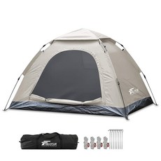 FIELDOOR 원터치 텐트 150 라이트 베이지 간단 설영 내수 차열 UV 컷 솔로 2인용, 상세페이지 참조, 상세페이지 참조