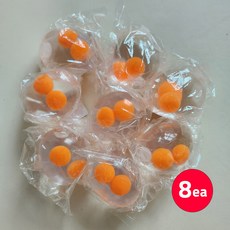 쌍계란주물럭 계란말랑이 찐득볼 달걀주물럭 촉감놀이, 8개
