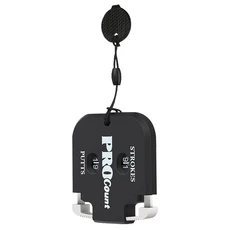 검정/흰색 골프 스코어 카운터 원터치 리셋 클립 클릭 카운터가 있는 간단한 부착형 기록기 야외 스포츠 볼링 카운트 최대 12샷 Tndb, 02 BW 1pc