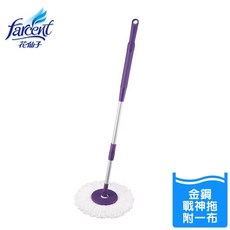 驅塵氏 金鋼戰神拖把桿 (1桿1布) 拖把桿 拖把, 1個, 驅塵氏〝金鋼戰神拖把 『桿』