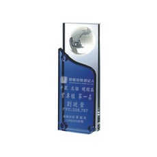 水晶獎盃 水晶獎座 感謝狀 紀念品, 1個