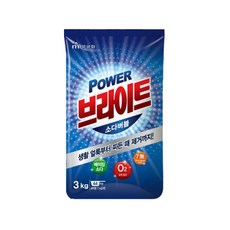 브라이트 파워 소다버블 분말세제, 3kg, 1개