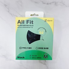 Xpure 淨對流 布織口罩 G2濾材 黑色, 1個, All fit - M