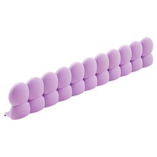 矽膠水槽擋水板 多功能廚房防濺水條 衛浴水池邊緣擋水板, 紫色, 1個