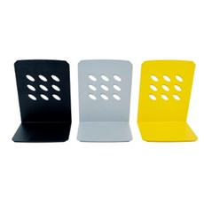 철제북앤드 책지지대 문구서랍 책홀더 책정리 L자형 받침대, 그레이