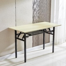 우드 접이식 스툴 블랙 방석 통가죽 간이 의자 사무실, 80x60x75cm, 화이트오크 이중층 [초두꺼운]