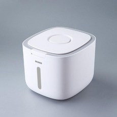 ECOCO 寵物儲糧桶 貓糧狗糧密封桶 防潮收納, 5L 雅灰, 1個