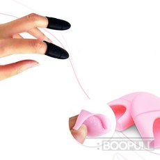 부풀 실리콘 젤네일 쏙오프 클립 네일도구, 핑크, 1개