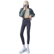 高腰提臀運動瑜珈褲 彈力收腹緊身鯊魚褲 - 時尚內搭褲