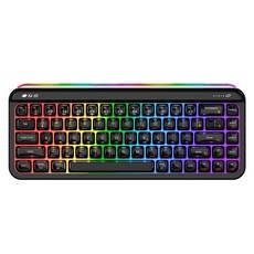 에이재즈 AF68 3모드 RGB 무선 키보드, 제조사축, 블랙 제조사축, 블랙