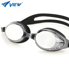 뷰 물안경 V630ASAM 미러렌즈 수경, BKDSL, 1개